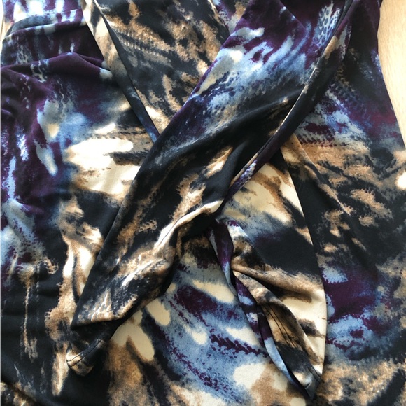 M60 Miss Sixty V Neck Faux Wrap Bodycon Dress Size 4 - Picture 11 of 14